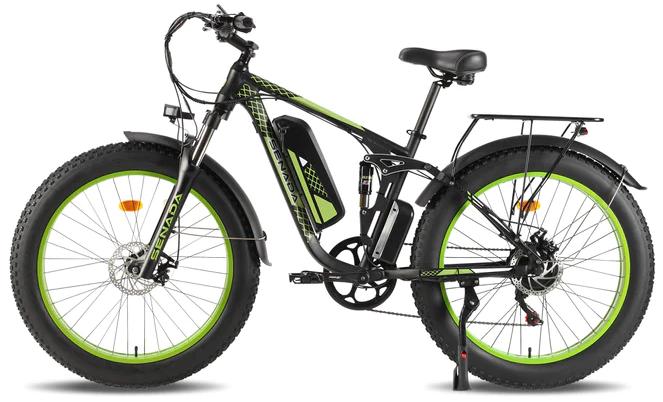 SENADA VIPER E-Bike Features a unique shock absorption design to smooth out bumps and handle various road conditions with no effort. Its 1000W powerful motor makes climbing steep hills easy. UL and GCC Certified