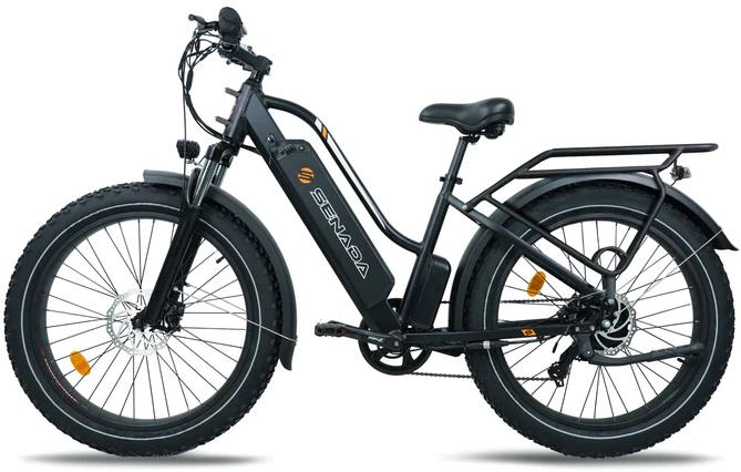 SENADA Herald Pro E-BIKE Comfortable Accessibly Designed 1000W (1500 watt peak) 21AH Fat Tire E-bikes 7-Speed Shifting UL and GCC Certified