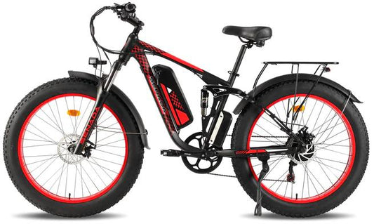 SENADA VIPER PLUS E-Bike Features a unique shock absorption design to smooth out bumps and handle various road conditions with no effort. Its 1000W powerful motor makes climbing steep hills easy. UL and GCC Certified