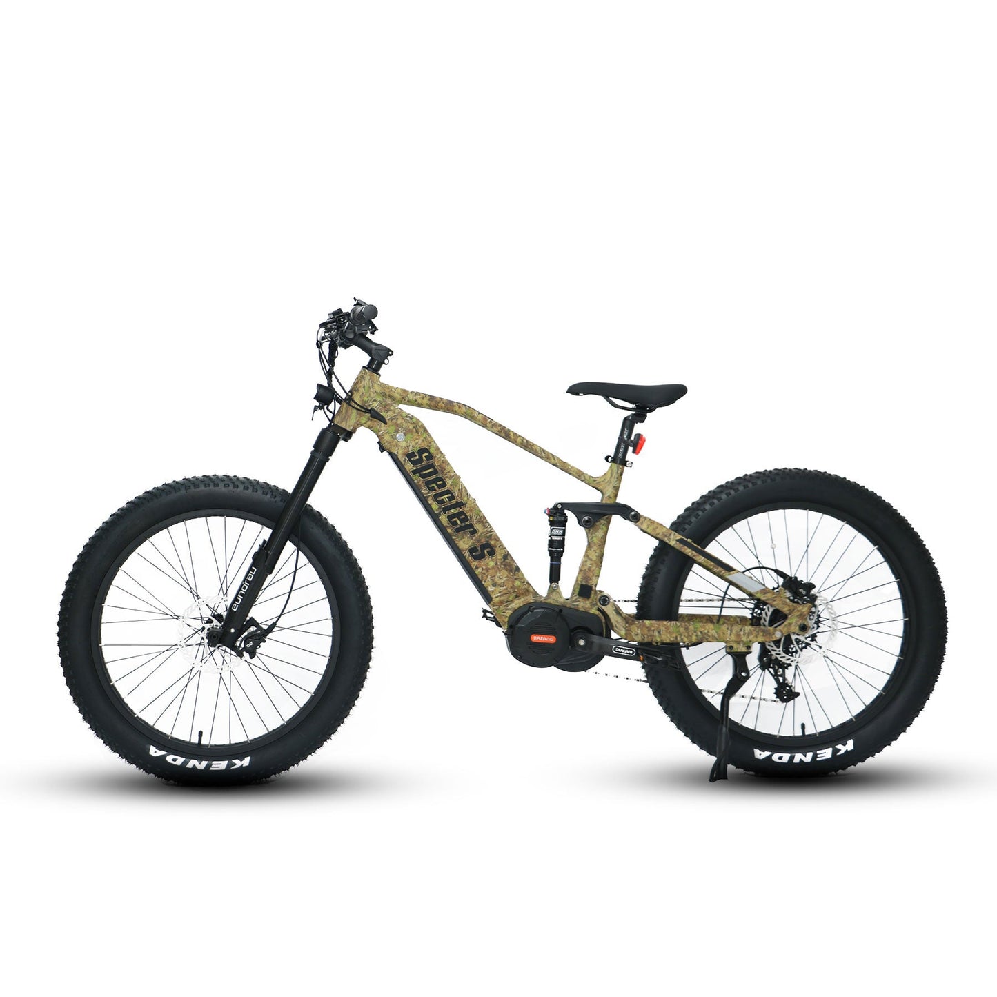 SPECTER-S 2023 E-Bike  by Eunorau - The 26" Fat Tire Model Specter S 1000W E-Bike Specifications MOTOR: 48V1000W BAFANG G510/M620 Mid motor with Torque Sensor