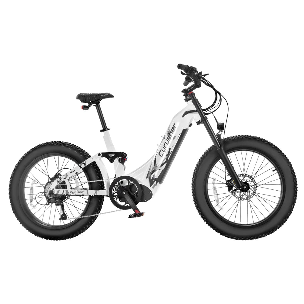 TRAX E-Bike by Cyrusher - Step-through Air Shock - 750W Bafang motor - 52V 20Ah battery