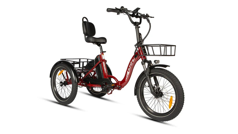 02 ONE TRIKE By Eunorau - City, Cargo, Trike, E-Bike - 50 Mile Range - Cost Effective - Folding