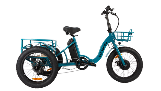 02 NEW E-TRIKE by Eunorau - 20" City Model NEW Cargo TRIKE E-Bike