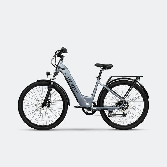 04 The X2 27.5" City Series E-Bike by Veefa - Hydraulic front suspension - Smart LCD