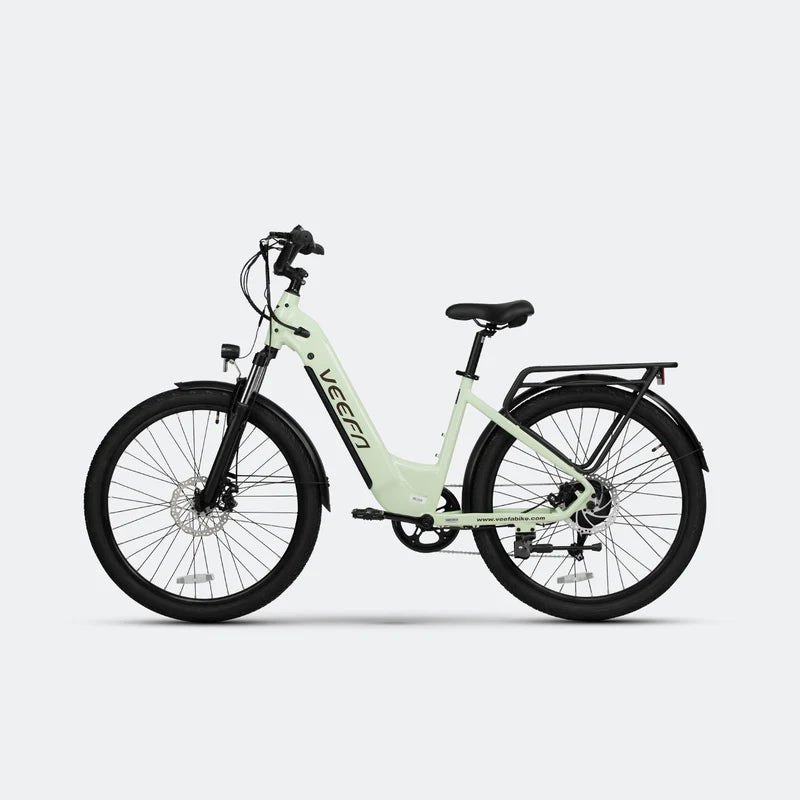 04 The X2 27.5" City Series E-Bike by Veefa - Hydraulic front suspension - Smart LCD