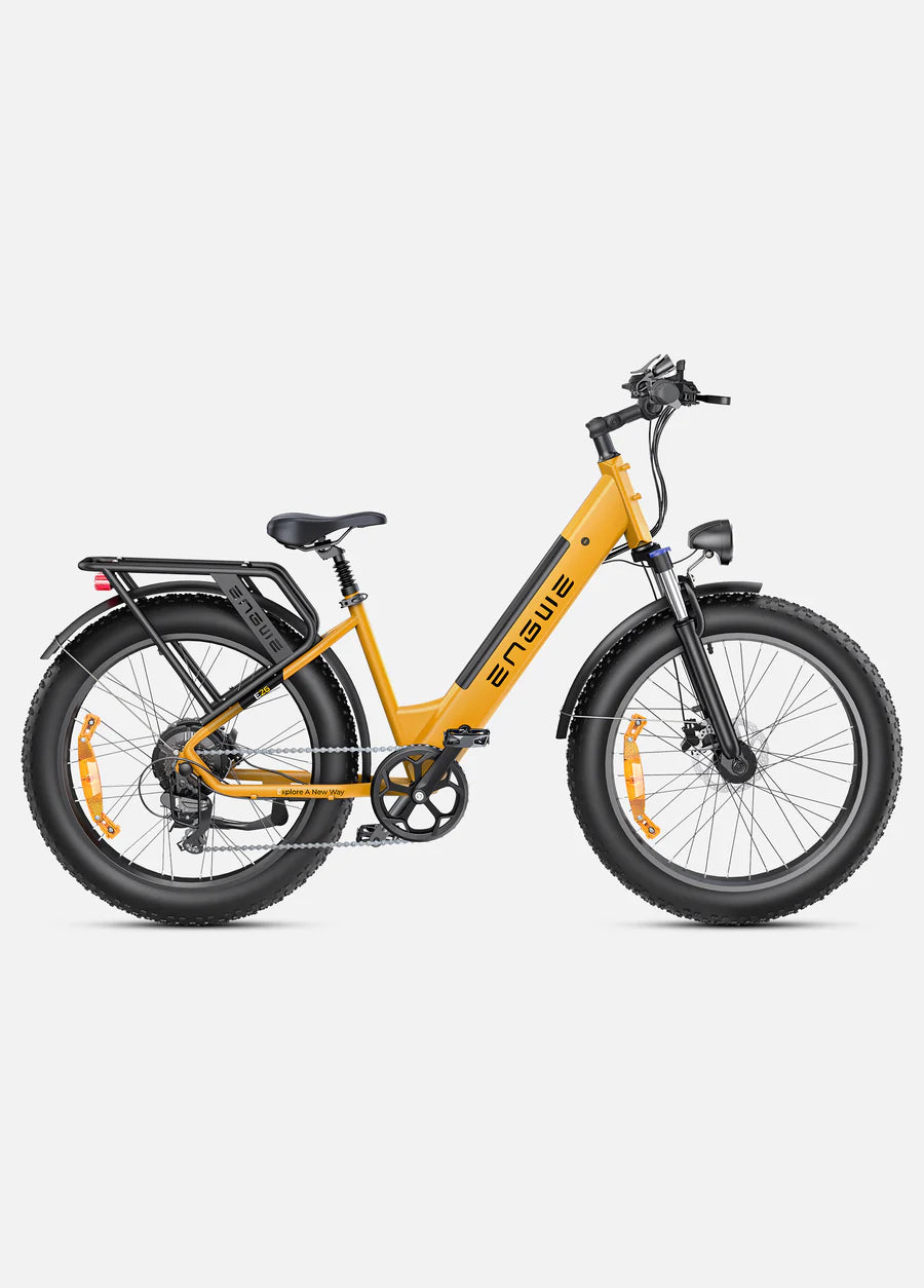 The E26 by Engwe - 1000W(Peak) 87 miles Dual Suspension All-Terrain E-bike Great Mountain E-Bike