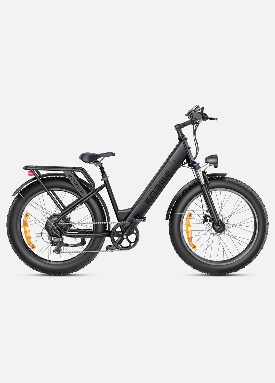 The E26 by Engwe - 1000W(Peak) 87 miles Dual Suspension All-Terrain E-bike Great Mountain E-Bike