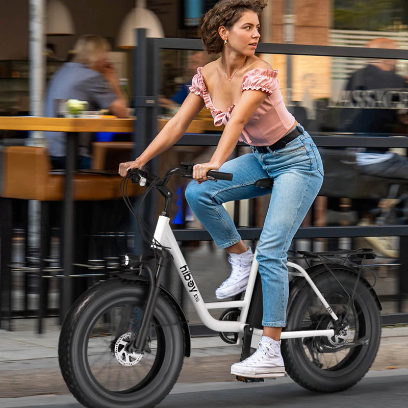 Hiboy EX6 Step-thru Fat Tire Electric Bike Ride-Electric-Bikes